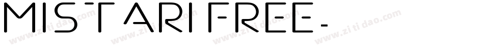 Mistari Free字体转换